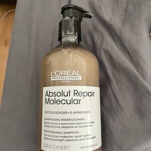 NWT L'Oreal Professionnel Absolut Repair Molecular Shampoo - Cream and Black